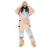 MARKERWAY Women's Insulated Overalls Bib Snow Pants